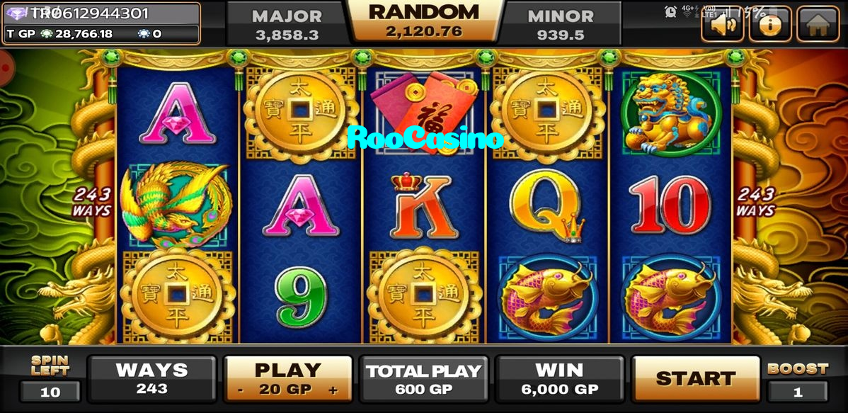 RooCasino casino presented on mobile device in Pakistan with slots and live games
